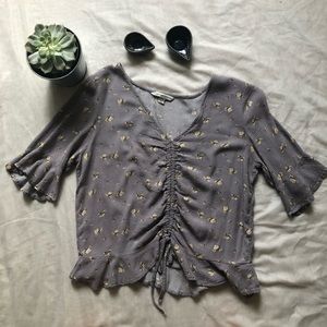 Lavender floral top